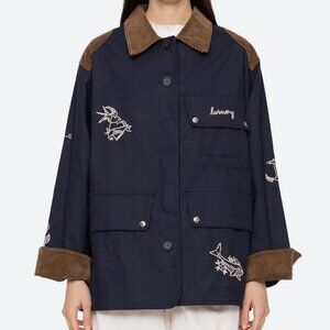 Sea New York Navy and Brown Embroidered Jacket